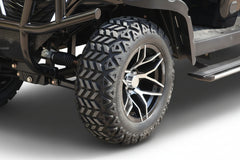 Close-up of a vehicle tire 