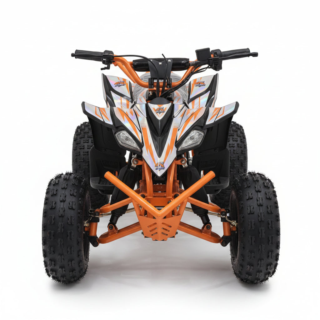 Orange and black ATV