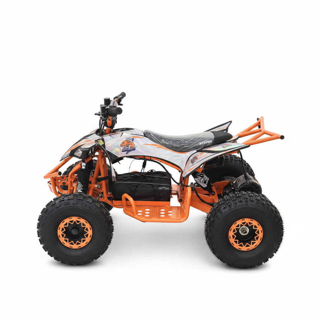 Orange and black ATV 