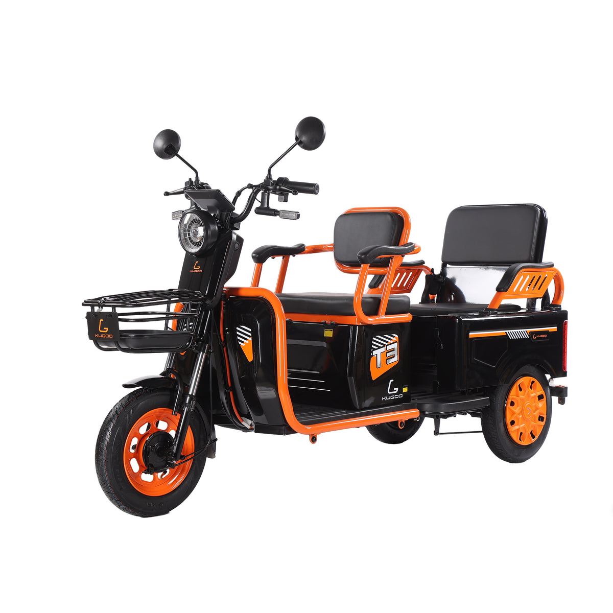 Kugoo  Hybrid 3-Wheel Electric cargo Tricycle 500W