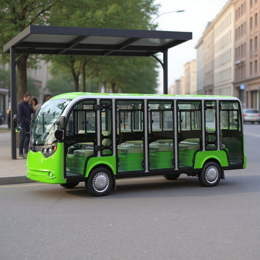 Megawheels Gulf Buggy Electric Shuttle Bus 14 Seater With AC & Door for Sightseeing