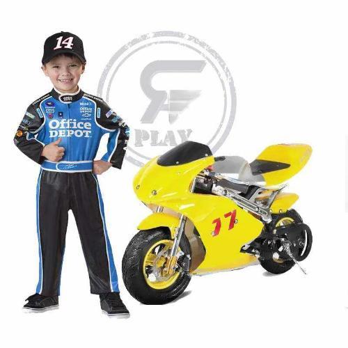 Yellow Ride-on RAF Mini Pocket Ninja Dirt Bike