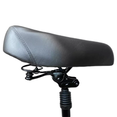 Bicycle seat with spring mechanism