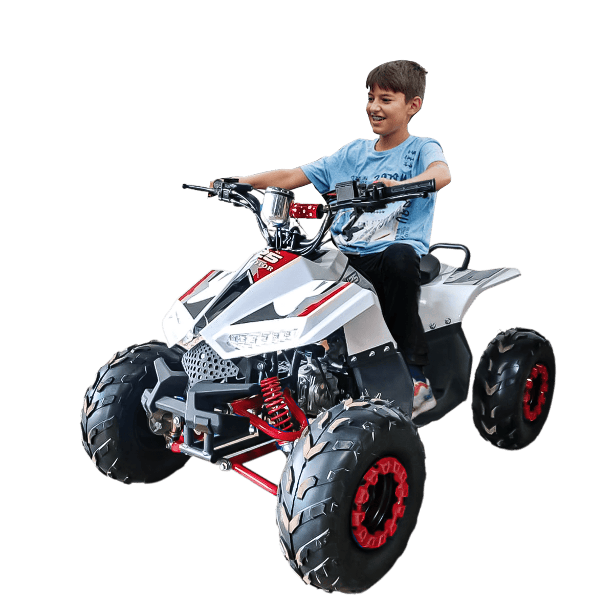 Megawheels 125 cc Atv Fully automatic Quad Bike- Red