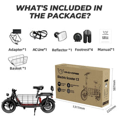 WindHorse C3 Electric Scooter  What is in the package