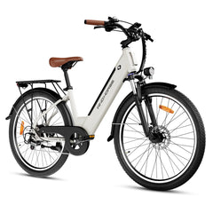 WindHorse F2 Electric Bicycle in white colour on a white Background