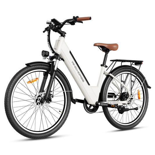 white WindHorse F2 Electric Bike 36 v On a white background